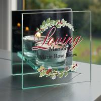 Personalised In Loving Memory Christmas Tea Light Candle Holder Extra Image 2 Preview
